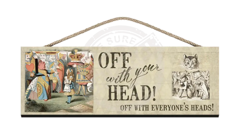 Alice In Wonderland - Off With Your Head Fridge Magnet Metal Signs