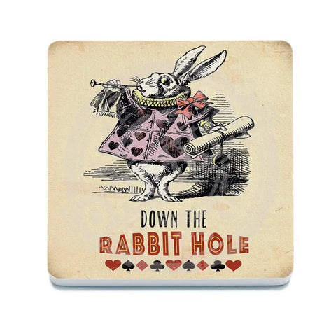 Alice In Wonderland - Rabbit Hole Fridge Magnet Metal Signs