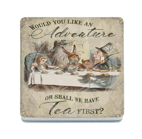 Alice In Wonderland - Shall We Have Tea First Fridge Magnet Metal Signs