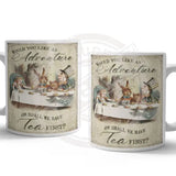 Alice In Wonderland - Shall We Have Tea First Mug Metal Signs