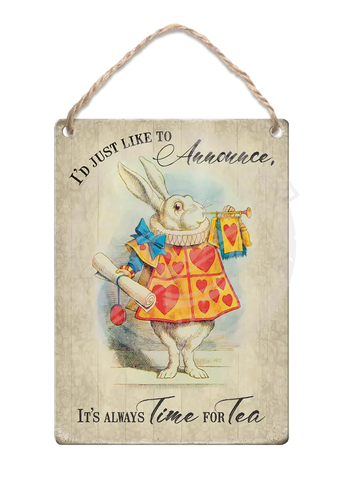 Alice In Wonderland - Time For Tea Fridge Magnet Metal Signs