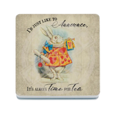 Alice In Wonderland - Time For Tea Melamine Coaster Metal Signs