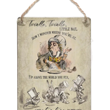 Alice In Wonderland - Twinkle Dangler Metal Signs