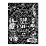 Alice in wonderland Mad as a hatter fridge magnet