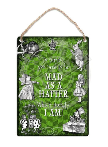 Alice in wonderland Mad as a Hatter fridge magnet