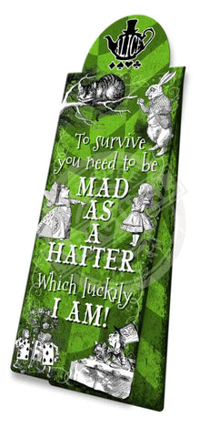 Alice in wonderland Mad as a Hatter fridge magnet