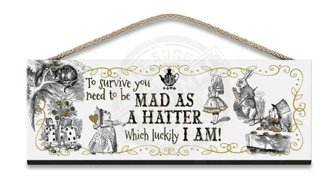 Alice in wonderland Mad as a Hatter fridge magnet