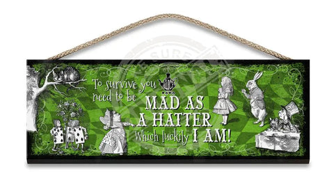 Alice in wonderland Mad as a Hatter fridge magnet