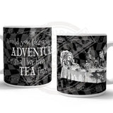 Alice in wonderland adventure or tea first mug