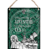 Alice in wonderland Adventure or Tea first metal dangler