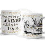 Alice in wonderland Adventure or Tea first mug