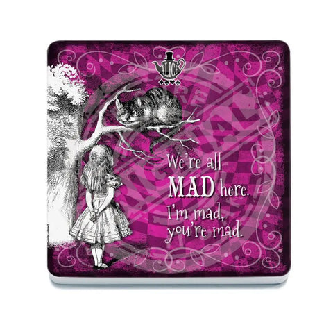 Alice in wonderland We're all mad here fridge magnet