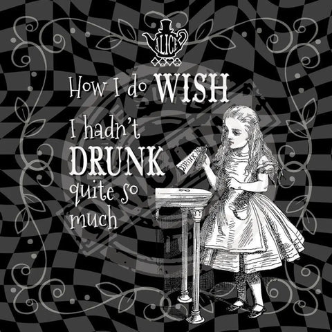 Alice in wonderland drink me metal wall sign 