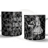 Alice in wonderland drink me mug