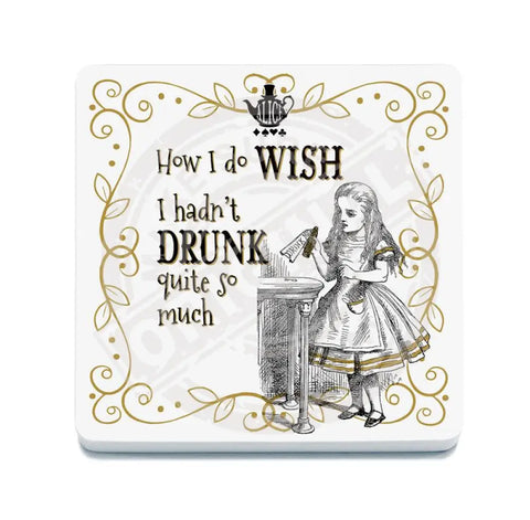 Alice in wonderland Wish I hadn't drunk so much fridge magnet