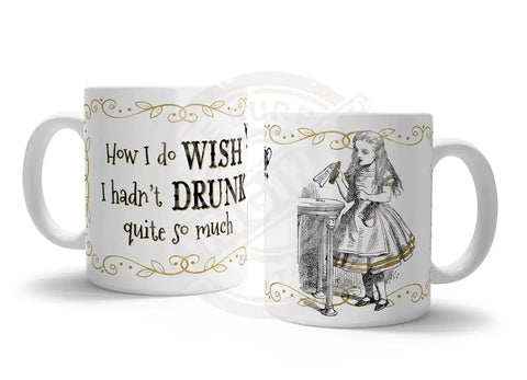 Alice - Wish I hadn’t drunk so much (white) Fridge Magnet Metal Signs