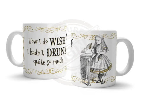 Alice in wonderland Wish I hadn't drunk so much fridge magnet