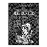 Alice in wonderland mad bonkers fridge magnet