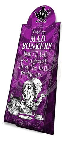 Alice in wonderland You're Mad Bonkers fridge magnet