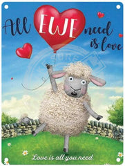 Sheep with Balloon. All ewe need is love.