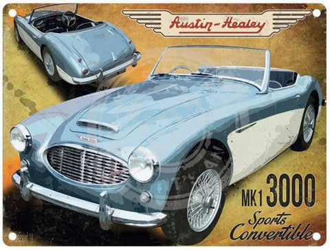 Austin Healy Mk1 3000 metal sign