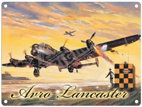 Avro Lancaster bomber metal sign