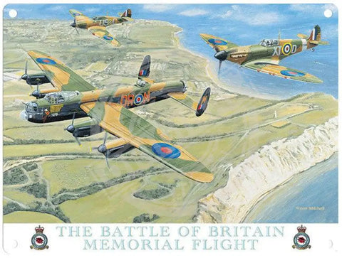 Battle of Britain memorial flight by Trevor Mitchell