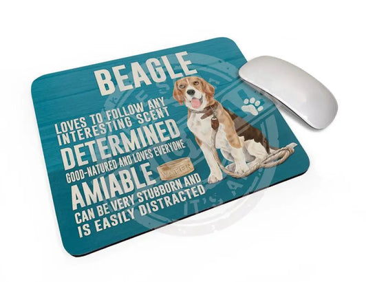 Beagle dog characteristics mouse mat