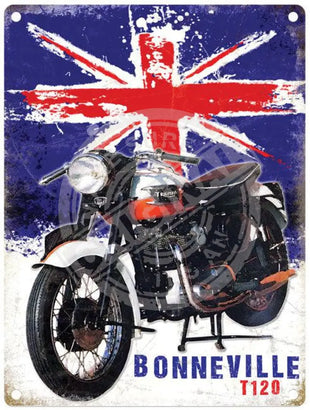 Triumph Bonnevill T120 metal sign