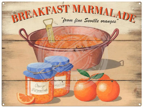 Breakfast Marmalade - Martin Wiscombe metal sign