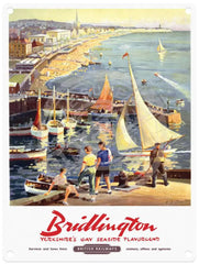 Bridlington seaside british rail poster