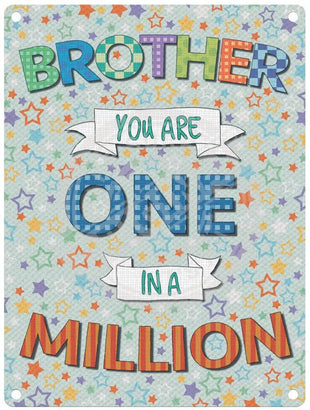 Brother One in a million metal sign