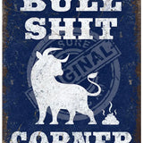 Bullshit Corner Mini Metal Sign 15cm x 20cm Metal Signs