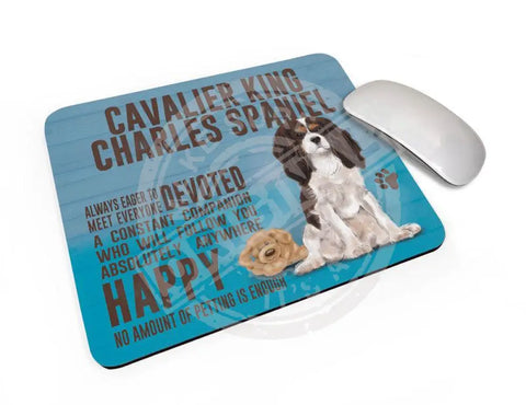 Cavalier King Charles Spaniel Dog characteristics mouse mat.