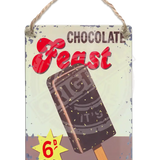 Chocolate Feast - Martin Wiscombe Dangler Metal Signs