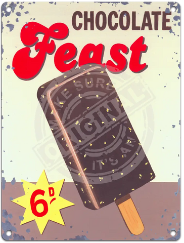 Chocolate Feast - Martin Wiscombe Fridge Magnet Metal Signs