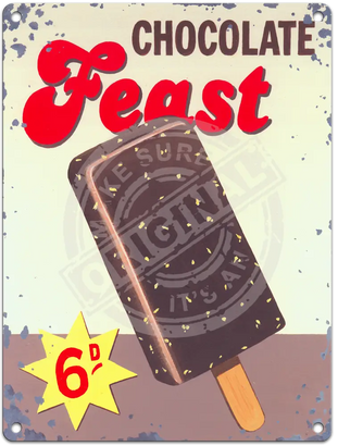 Chocolate Feast - Martin Wiscombe Metal Signs