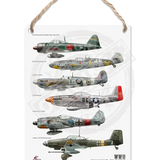 Classic Racing Spirit - Wwii Fighters 001 Dangler Metal Signs