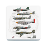 Classic Racing Spirit - Wwii Fighters 001 Melamine Coaster Metal Signs