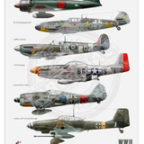 Classic Racing Spirit - Wwii Fighters 001 Mini Metal Sign 15Cm X 20Cm Signs