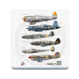 Classic Racing Spirit - Wwii Fighters 002 Melamine Coaster Metal Signs