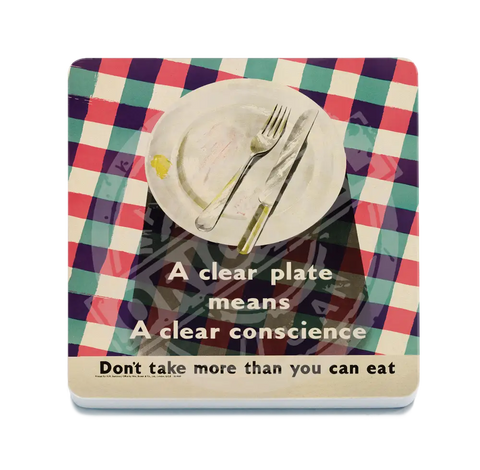 Clear Plate Fridge Magnet Metal Signs