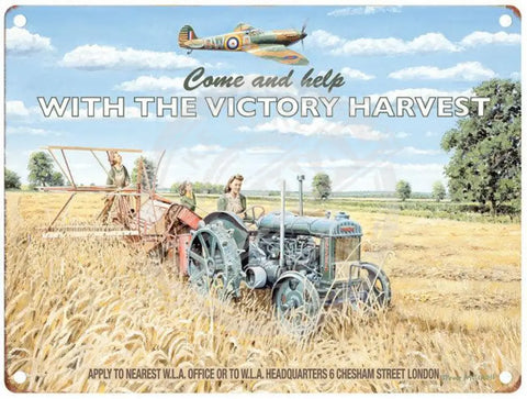 Victory Harvest Tractor and Spitfire by Trevor Mitchell