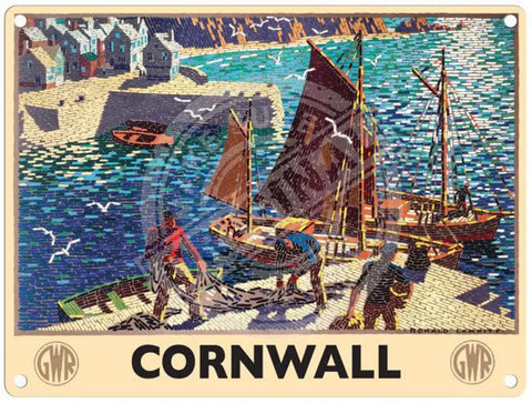 GWR Cornwall metal sign