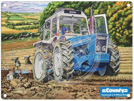 Blue County Tractor by Trevor Mitchell