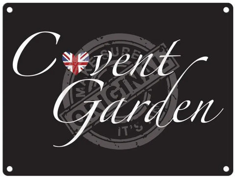 Covent Garden union jack metal sign