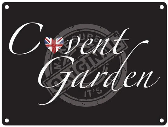 Covent Garden union jack metal sign
