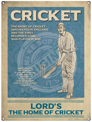 Cricket Metal Signs