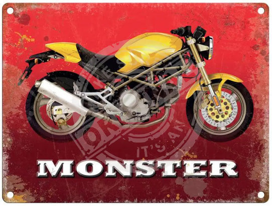 Ducati Monster metal sign