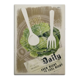 Eat Daily Fridge Magnet Metal Signs